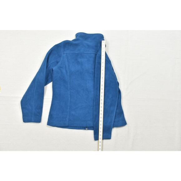 Eddie Bauer Blue Fleece Jacket Regular Size L EB201 Full Zip Womens - Picture 5 of 8